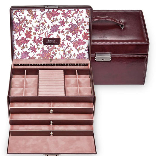 Jewelry box Jasmine florage/bordeaux