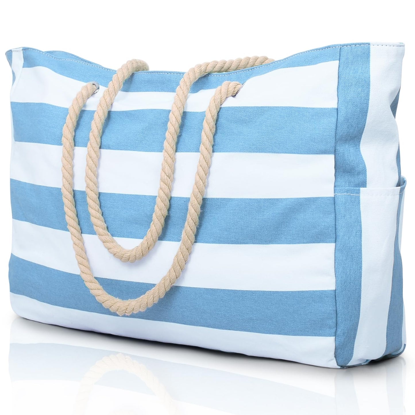 oscaurt beach bag big sauna bag travel bag tote bag beach bag with zipper shopper bag women beach bag XXL family shopping bag shoulder bag.