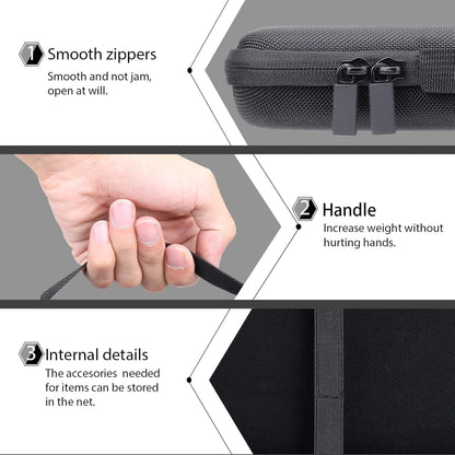 co2CREA Hard Case Cover for Logitech MX Mechanical Mini Wireless Keyboard and Anywhere 3S/Anywhere 3 Wireless Mouse Combo, Case Only.