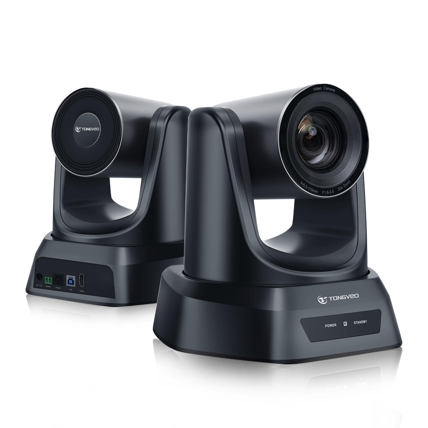 TONGVEO HDMI PTZ camera with 20X optical zoom, ideal for church live streaming and online conferences. Supports 1080P 60fps resolution and works seamlessly with Zoom, Skype, and OBS. Easy to set up.
