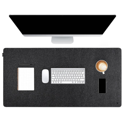FORMGUT Desk Pad Felt, Laptop Pad, Desk Mat (80x40 cm - Dark Gray) - XXL Mousepad, Desk Mat Underlay, Table Pad