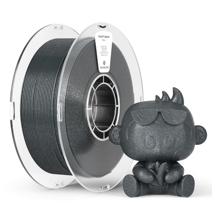 ""kexcelled PLA Grey Sparkle 1.75mm Glitter Galaxy Filament Shiny Sparkling Surface 3D Printing Material +/- 0.03mm 1kg Spool for Decorative Models FDM 3D Printers""