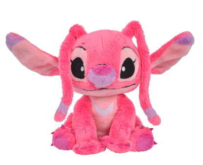Simba 6315876953NPB - Disney Lilo and Stitch, plush toy 25cm & 6315876954NPB - Disney Lilo and Stitch plush figure, 25cm, Angel, cuddly toy, suitable from the first months of life.