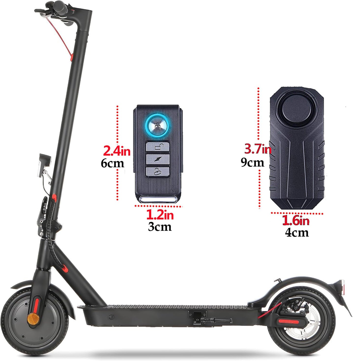 Improved bike alarm, waterproof, with remote control, vibration, for motorcycle, bike, door, burglary alarm, adjustable sensitivity, window/door alarm vibration sensors