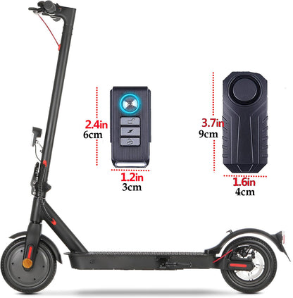 Improved bike alarm, waterproof, with remote control, vibration, for motorcycle, bike, door, burglary alarm, adjustable sensitivity, window/door alarm vibration sensors