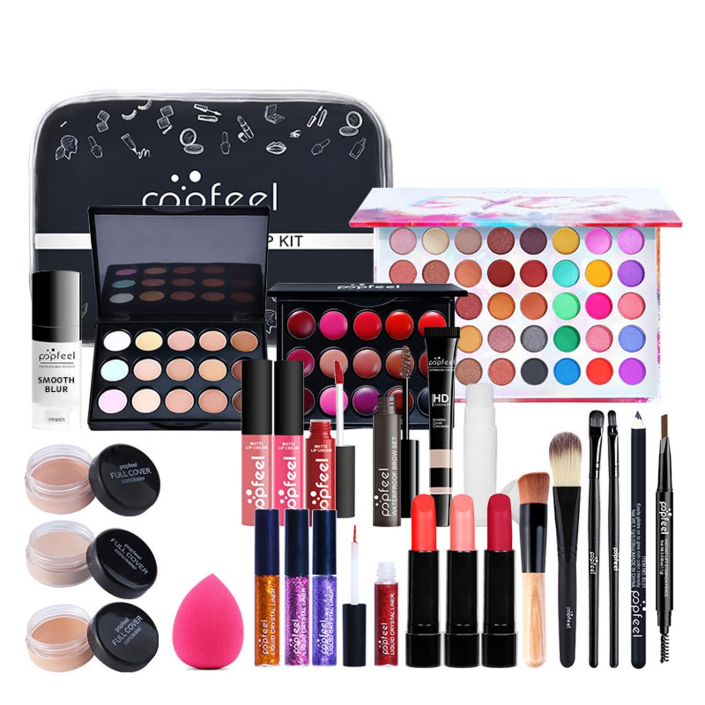 30Pcs Makeup Kit, Professional Cosmetic Set with Eyeshadow Lip gloss Blush Concealer, Multifunctional Beauty Products Set for Teenage Girls Women #5