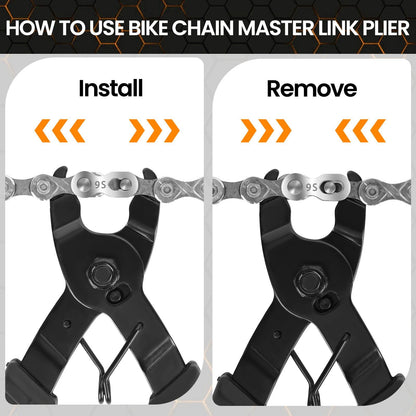 Oumer's bike chain repair kit, bike link pliers, bike chain tool, chain checker bike chain tool set bike chain tool set for 6-12 speed bike chain.
