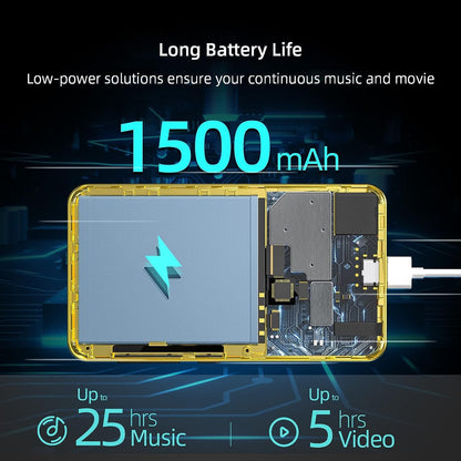 Innoasis MP3 player with Bluetooth and Wi-Fi, full touchscreen, 10.2 cm, MP4 player, MP3 player with Spotify, HiFi sound, portable digital audio player with speaker (Gold/Black)