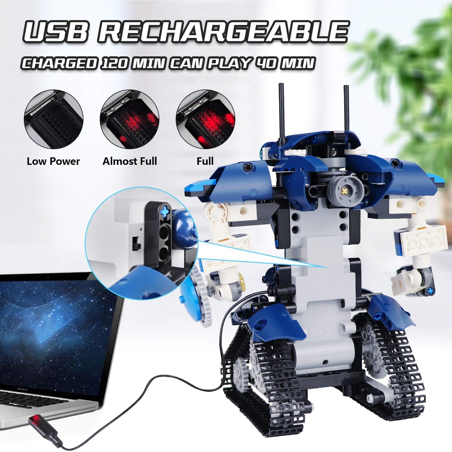 Yerloa Robot Kids Ages 8+, Remote Control Kit Toy, STEM Programmable Building Toy Gift for Boys Girls 6-12 (405 pcs)