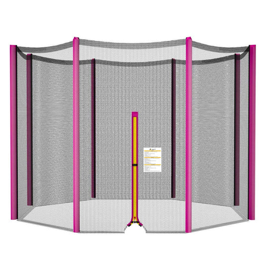ULTRAPOWER SPORTS Replacement Safety Net for Trampoline 244cm with 6 Poles Pink