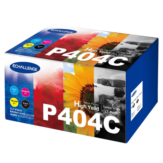 CLT-P404C CLT-404S Compatible Toner Cartridge for Samsung C480W Xpress SL C480FW C430W C430 C480 CF480FN C48X C43X Series Toner CLT-K404S CLT-K404S CLT-Y404S CLT-C404S (4-Pack)