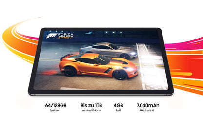 Samsung Galaxy Tab S6 Lite (2022), 10.4-inch TFT display, 64GB storage, WiFi, Android tablet with S Pen, Oxford Gray, includes 36-month manufacturer warranty.