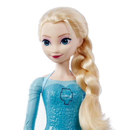 Mattel Disney Frozen Singing Elsa Fashion Doll in movie-inspired outfit sings "Let It Go" in English, French, German, Italian, JDL58