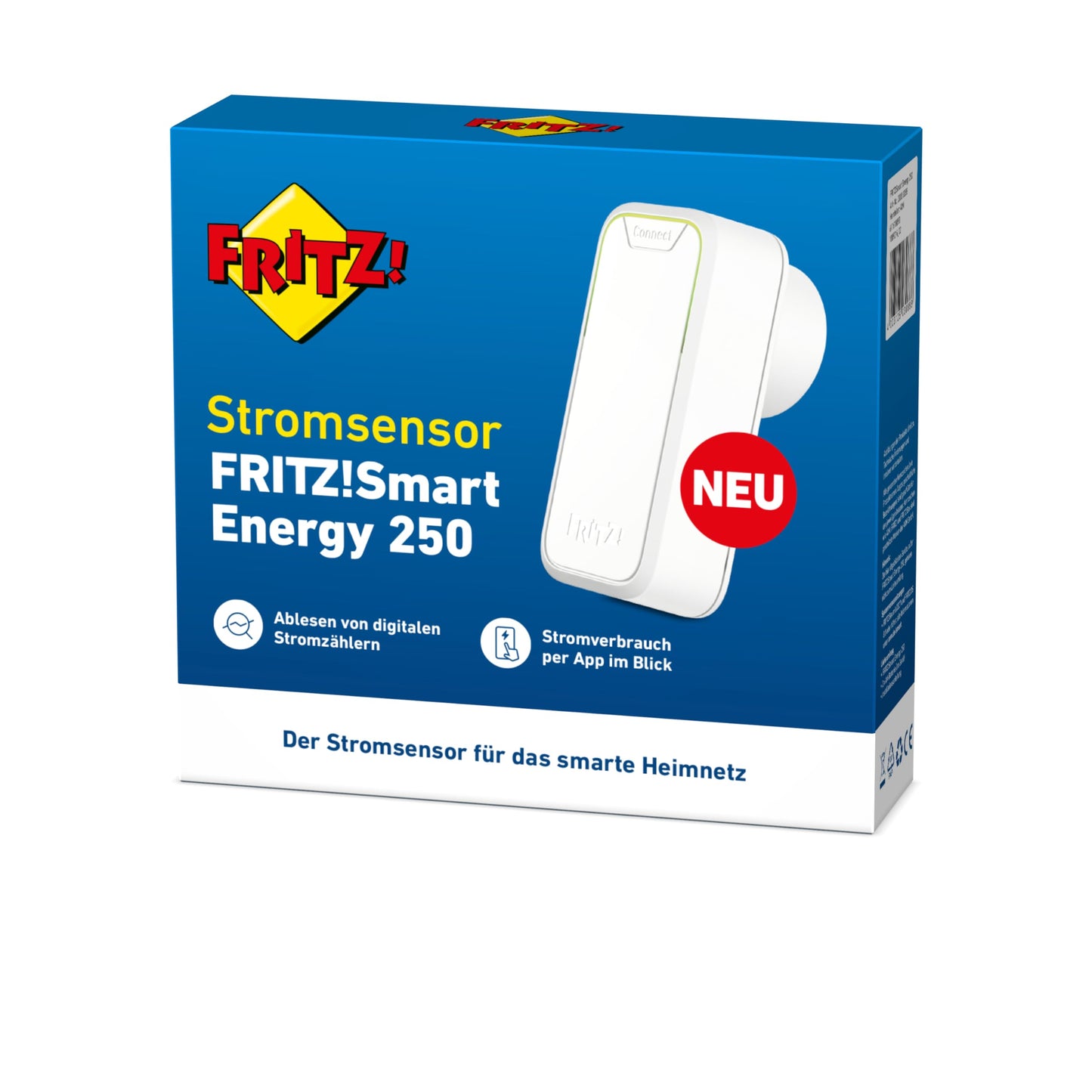 Fritz!Smart Energy 250 (smart power sensor, electricity consumption meter for optimizing energy costs, DECT compatible with Fritz!Box, monitor energy consumption via app or Fritz!OS)