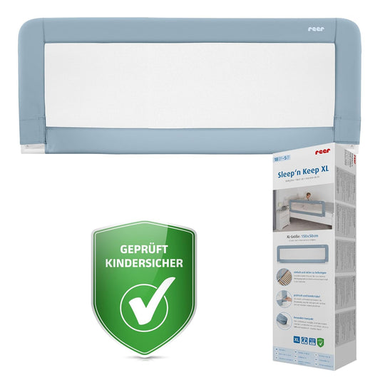 Reer Sleep'n Keep, bed guard rail for baby bed, 150 cm length for beds 180-210 cm long.