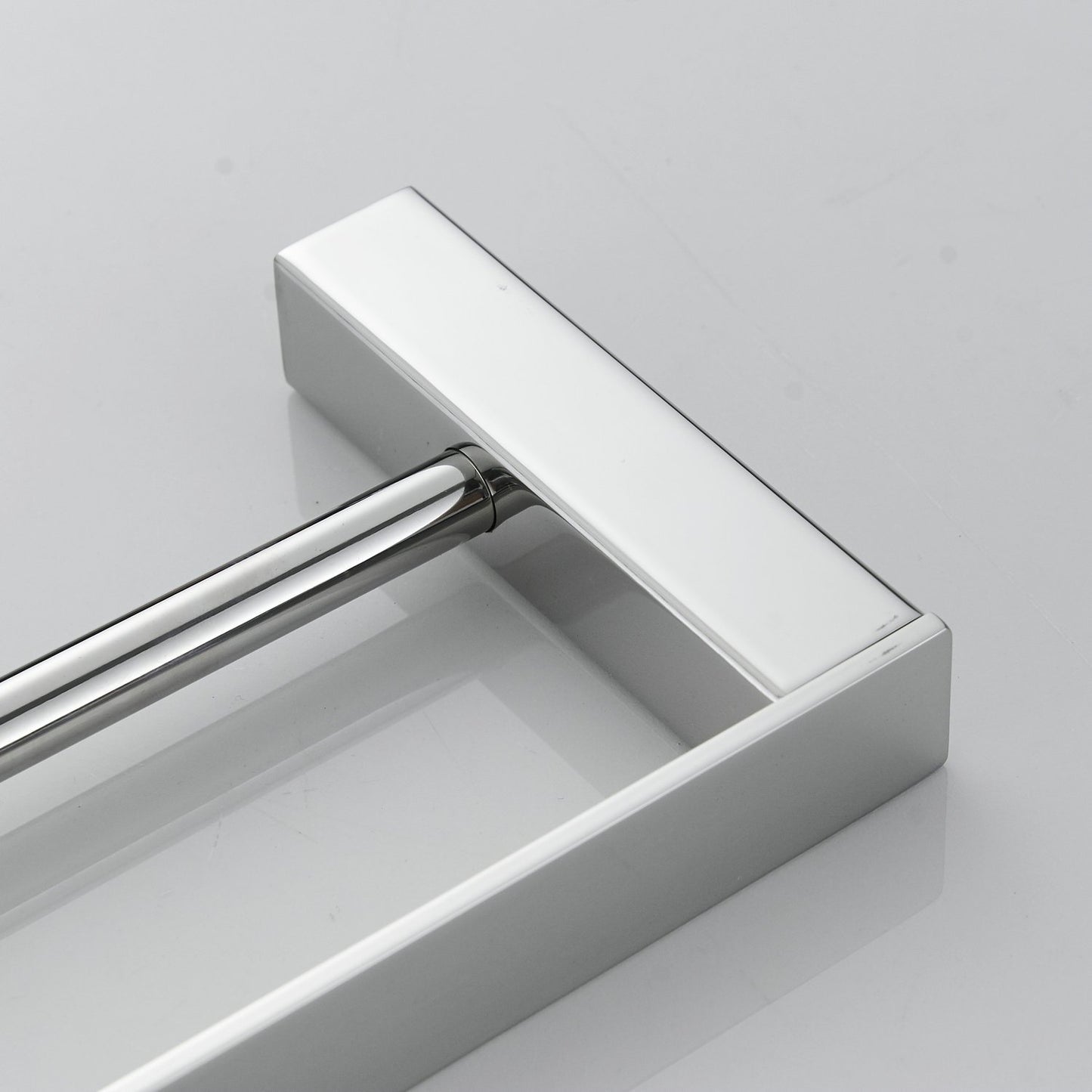 Bathroom toilet double 40cm towel bar wall mounted, stainless steel - polished stainless steel, BA8502C-40