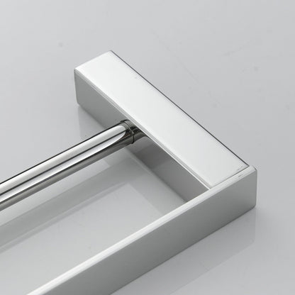 Bathroom toilet double 40cm towel bar wall mounted, stainless steel - polished stainless steel, BA8502C-40