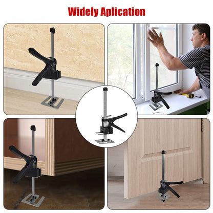 Labor-saving lifter, 2 pieces 38.8cm arm hand tool lifter with scale, up to 240kg tile lifter lifting tool, telescopic support height adjuster, lifter for drywall wall tiles furniture