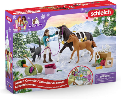 Horse Club Advent Calendar 2025 - 99092 | featuring movable figure Lisa, 2 horse figures, cat, tack & lots of accessories | ideal gift for children aged 5 and up | 36 pieces