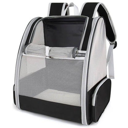 Dog backpack, cat backpack. Backpacks for small dogs and cats, pet carrier transport box cat foldable transport bag dog house breathable travel bag.