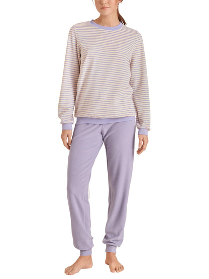 CALIDA Nightwear Xtra Cuff Pyjama Women, terry quality made of cotton blend.