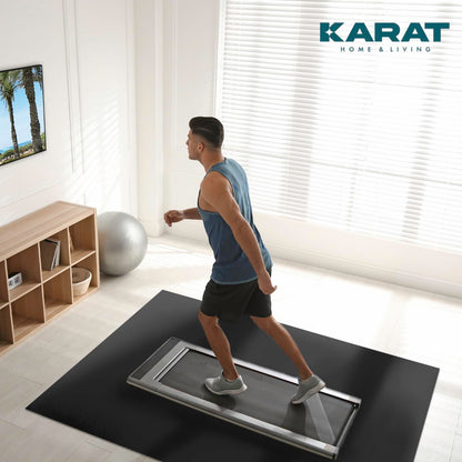 KARAT Floor Protection Mat for Hard Floors - Neo - Floor Protection Mat for Office Chair for Parquet Laminate Floor Mat Office Chair - Thickness: 1.5 mm (Black, 114 x 500 cm)