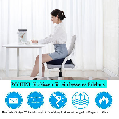 WYJHNL Ergonomic/Orthopedic Seat Cushion for Office Chair/Car, Seat Pad/Seat Pads/Seat Riser Adult Seat Riser for Buttocks, back pain, floor, chair 40x40cm Blue