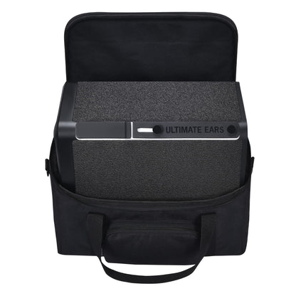 Hzycwgone carrying case for Ultimate Ears HYPERBOOM portable Bluetooth speaker. Includes shoulder strap, additional storage pockets for charger, cables, phone accessories (Black).