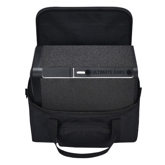 Hzycwgone carrying case for Ultimate Ears HYPERBOOM portable Bluetooth speaker. Includes shoulder strap, additional storage pockets for charger, cables, phone accessories (Black).