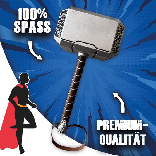 Large Thor's Hammer made of foam and PU resin | Ultra-realistic movie prop for kids and adults | Premium quality | Cosplay | Marvel | Halloween costume accessory | OriginalCup®