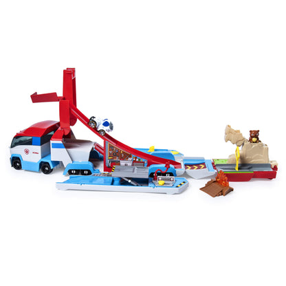 PAW PATROL True Metal Launch'N Haul PAW Patroller with Robodog, for True Metal die-cast vehicles, 1:55 scale, toy suitable for children aged 3 years and up.