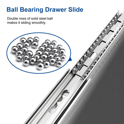 VADANIA drawer slides with lock 800mm, 71kg load capacity Heavy duty full extension ball bearing Side mount #VD2053, 1 pair