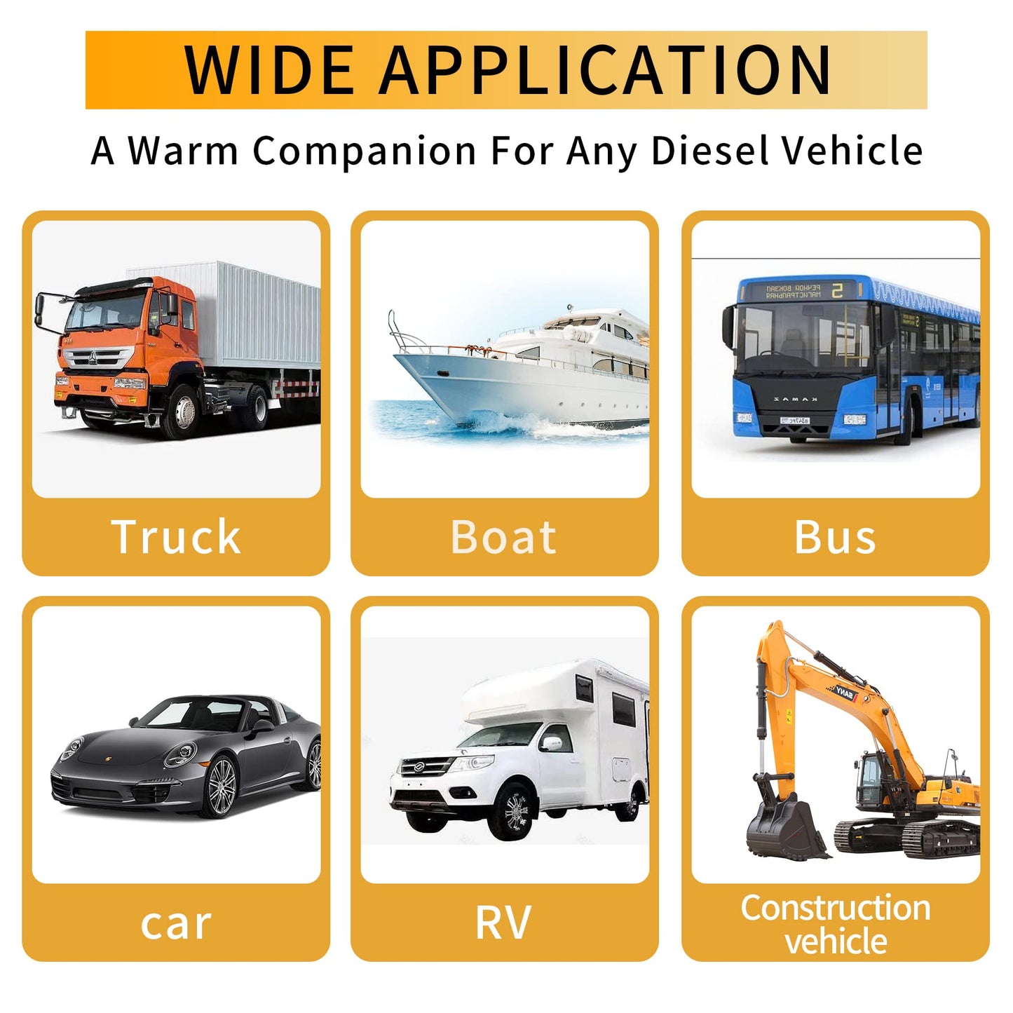 12V 5KW diesel heater, diesel parking heater with 10L tank, LCD monitor, automatic altitude detection diesel air heater for car, truck, bus, RV, and trailer.