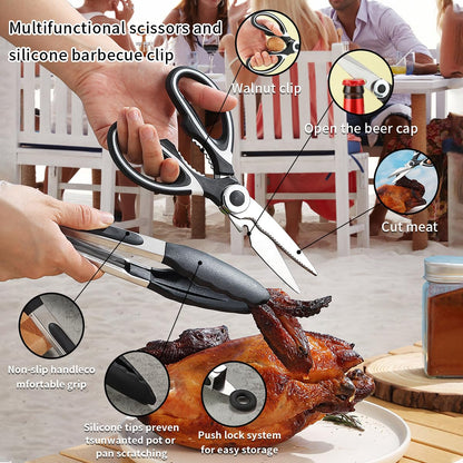 Mountain Country Camping Essentials, camping cookware set, camping gear equipment must-haves, come with camping cutlery sets, plates, and cups, perfect for outdoor cooking, picnic, grilling.