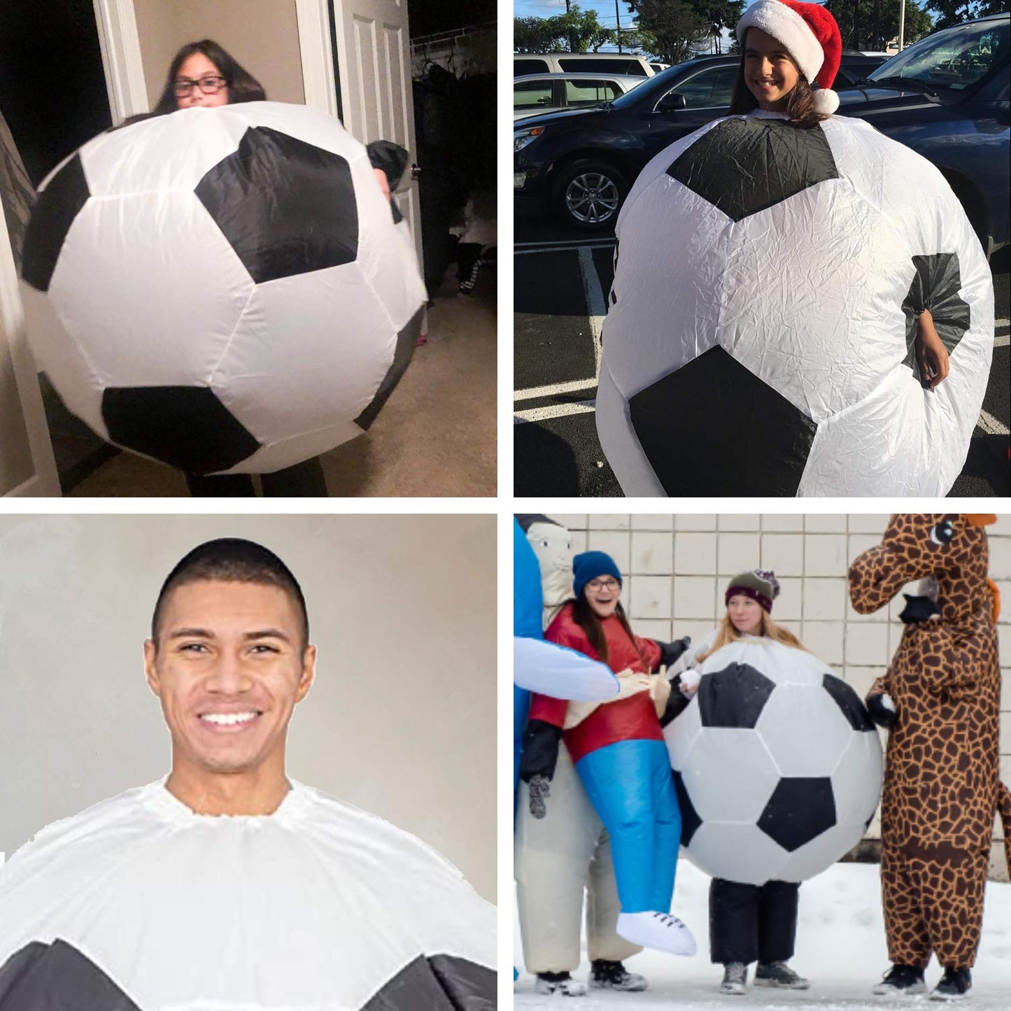 AirSuit® Inflatable Costume Football Soccer | Unique Inflatable Costume | Premium Quality | Size 160 to 190cm | Polyester | Comfortable to Wear | Durable | With Inflation System | OriginalCup®