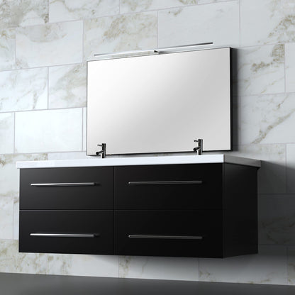 calf | 100cm LED bathroom light mirror light mirror light 230V, chromed, neutral white