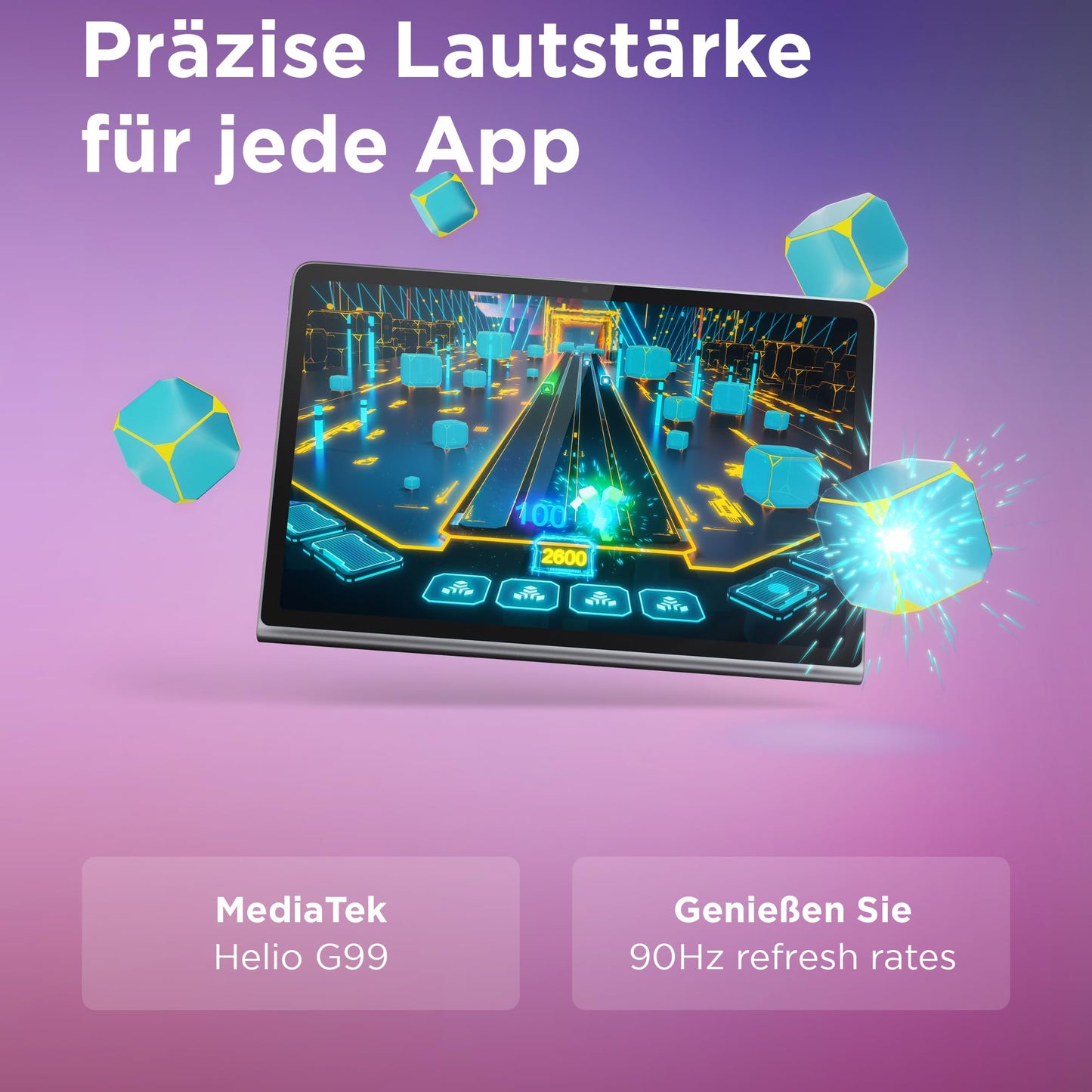 Lenovo Tab Plus Tablet | 11.5'' 2K Touch Display | JBL Sound system with 8 speakers | Mediatek Helio G99 | 8GB RAM | 128GB storage | Android 14 | Gray