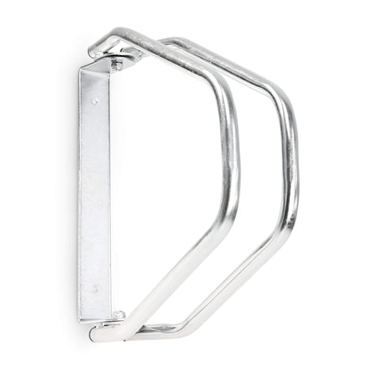 Relaxdays 2 x bike stands in set, wall-mounted as individual stands, adjustable, dimensions (HxWxD): 32.5 x 9 x 28.5 cm, silver.