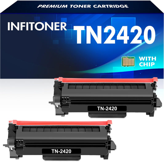 TN2420 TN-2420 MFC L2710DW Toner: Compatible with Brother TN2410 TN-2410 HL-L2350DW HL L2350DW MFC-L2710DW DCP-L2530DW MFC-L2710DN HL-L2310D MFC-L2750DW DCP-L2510D MFC-L2730DW HL-L2375DW 2-Pack Black