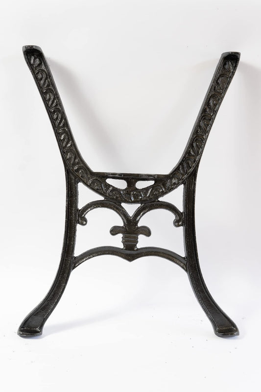 Euro Sesame, Vintage Cast Iron 2X Table Legs, High Antique Table Legs, Vintage Furniture Decoration DIY Coffee Table Legs, Black Color 54x51.50x68cm