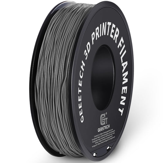 GEEETECH TPU Filament 1.75mm +/- 0.02mm for 3D printers, 1KG 1 Spool Grey