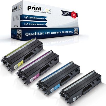 4X Print-Klex toner cartridges compatible with Brother HL-L8260CDW HL-L8360CDW TN-423BK TN-423C TN-423M TN-423Y Black Cyan Magenta Yellow - Office Quantum Series