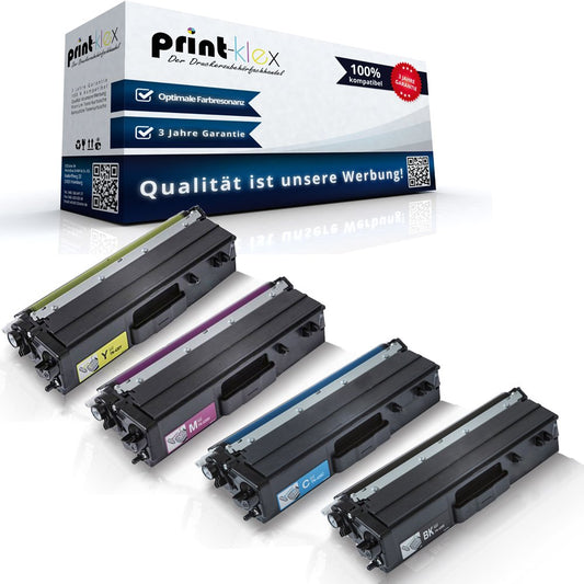 4X Print-Klex toner cartridges compatible with Brother HL-L8260CDW HL-L8360CDW TN-423BK TN-423C TN-423M TN-423Y Black Cyan Magenta Yellow - Office Quantum Series
