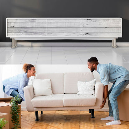 Stahlia furniture legs adjustable (set of 4) 30cm height BLACK MATTE Ø 38mm Aluminum cabinet legs can support up to 250kg sofa feet metal legs shelf feet.