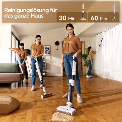 JONR ED20 Pro 4-in-1 Wet Dry Complete Vacuum, 17000 Pa suction power, self-cleaning and automatic drying with one click, Intelligent voice reminder