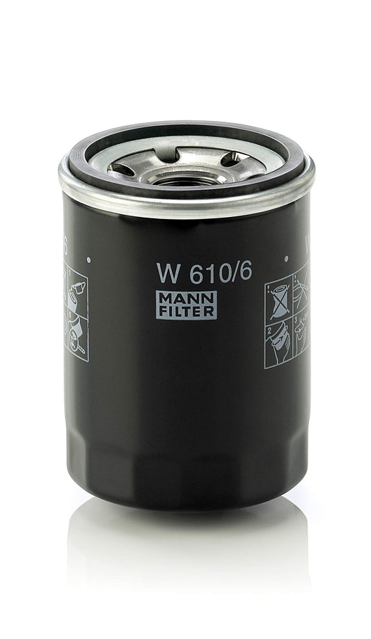 Original MANN-FILTER oil filter W 610/6 - For cars and commercial vehicles, pack of 5