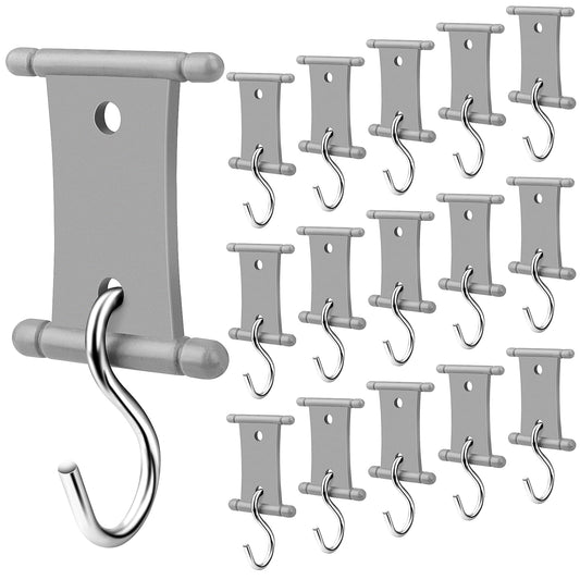 Homgaty Kederleiste Hooks, 16 set RV Awning Hooks for Keder Rail 5/6mm and 7/8mm, Camping Awning Hooks Keder Rail Accessories for Motorhome, Caravan, Camping Tent