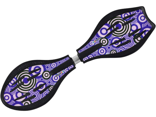 MAXOfit Waveboard Pro Close XL | Up to 100 kg | With LED light-up wheels, bag, and accessories for children