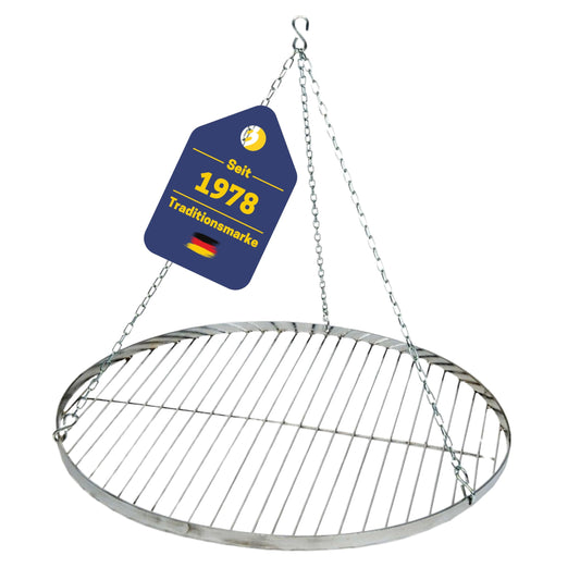 Best Sporting Swivel Grill Grate made of stainless steel with hanging chain, diameter approx. 60 cm, suitable for all tripods.