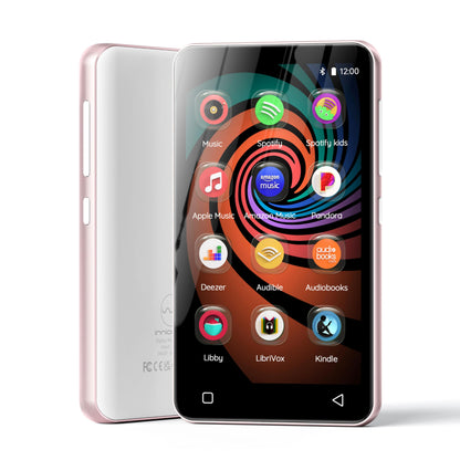 160G Spotify MP3 player with Bluetooth, Innioasis Mp4 player featuring Audible, Deezer, Hi-Fi 4-inch touchscreen music player with Wi-Fi (Pink)